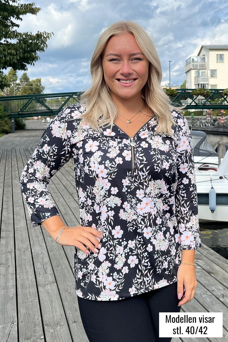 Veronica Topp Dam Flow Black Way of Sweden