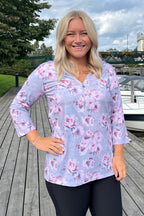 Veronica Top Women Peony Light Grey Way of Sweden