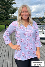 Veronica Top Women Peony Light Grey Way of Sweden
