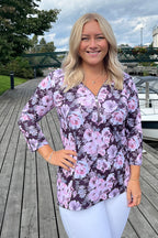 Veronica Top Women Peony Wine Red Way of Sweden