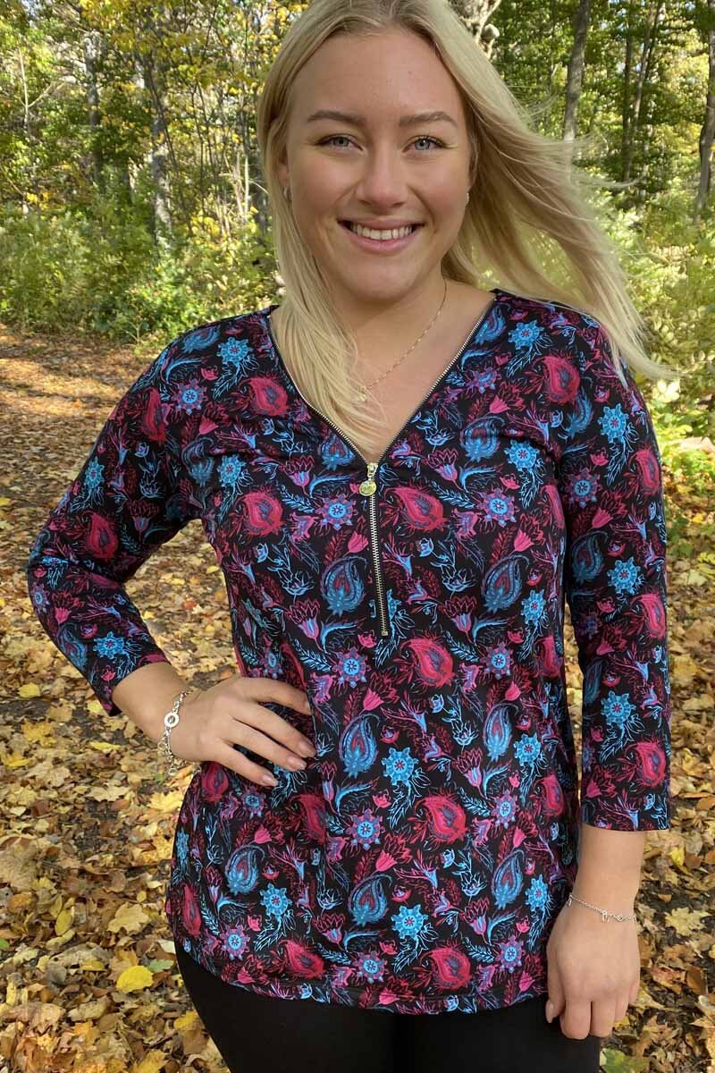 Veronica Topp Ladies Flower Print Way of Sweden