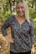 Veronica Top Ladies Paisley Print Way of Sweden
