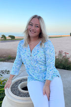 Veronica Top Ladies' Summer Print Way of Sweden