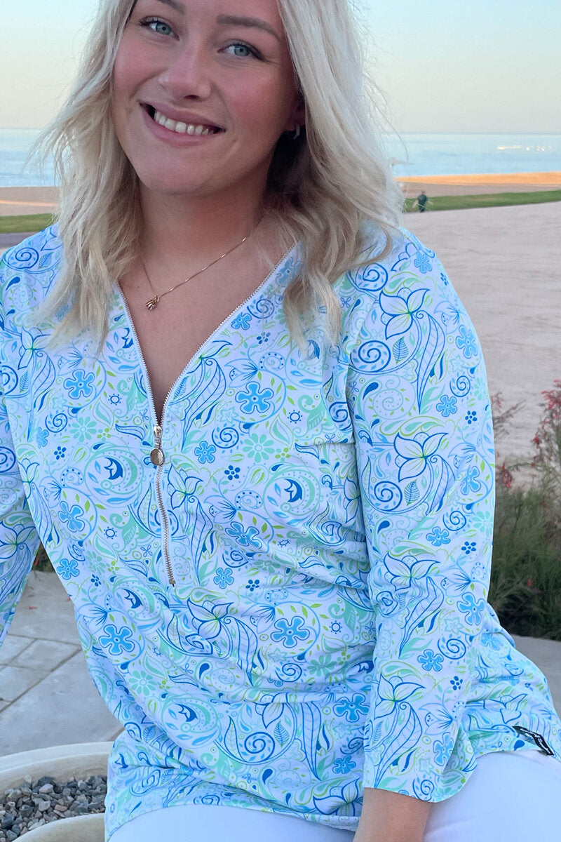 Veronica Top Ladies' Summer Print Way of Sweden