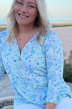 Veronica Top Ladies' Summer Print Way of Sweden