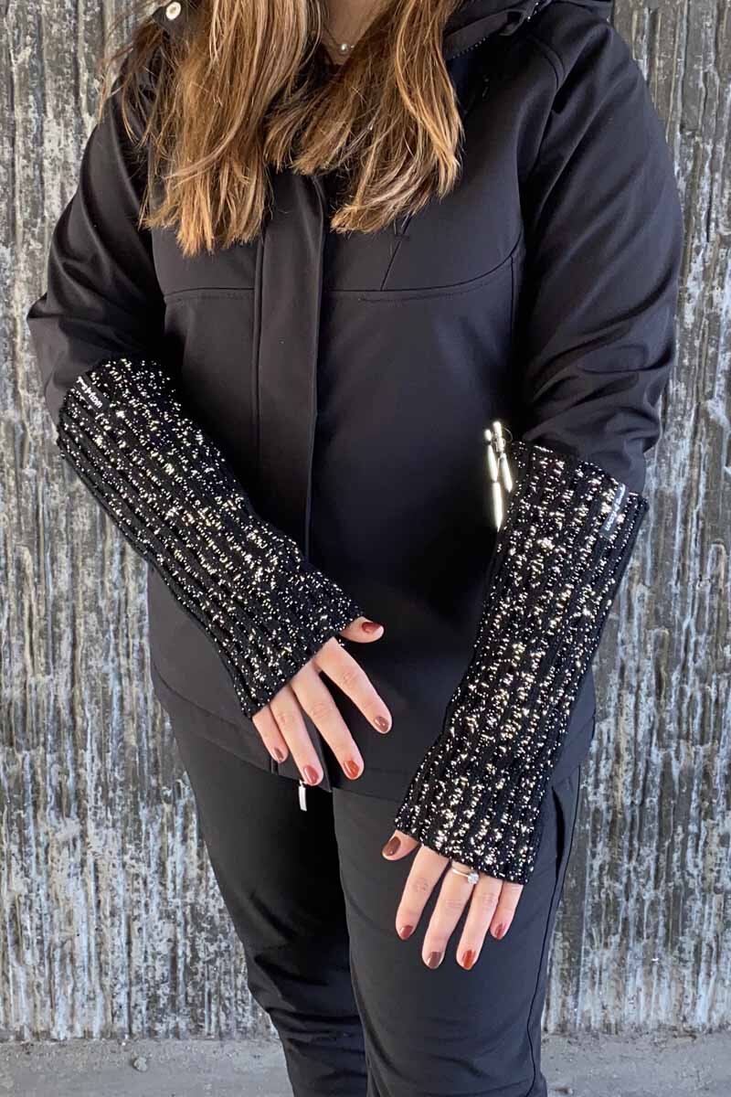 Aurora Leg Warmers Reflective Black WAY OF SWEDEN