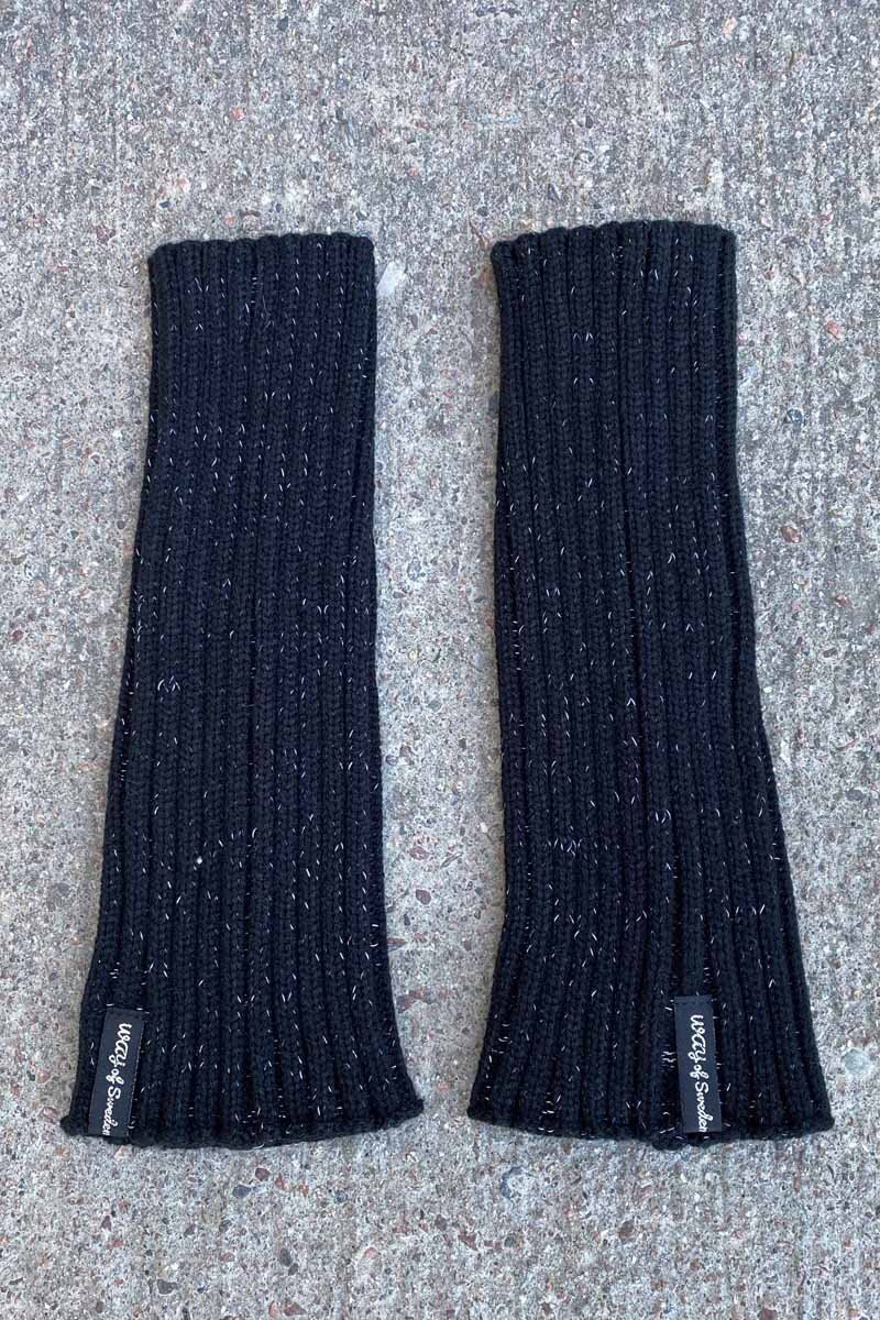 Aurora Leg Warmers Reflective Black WAY OF SWEDEN