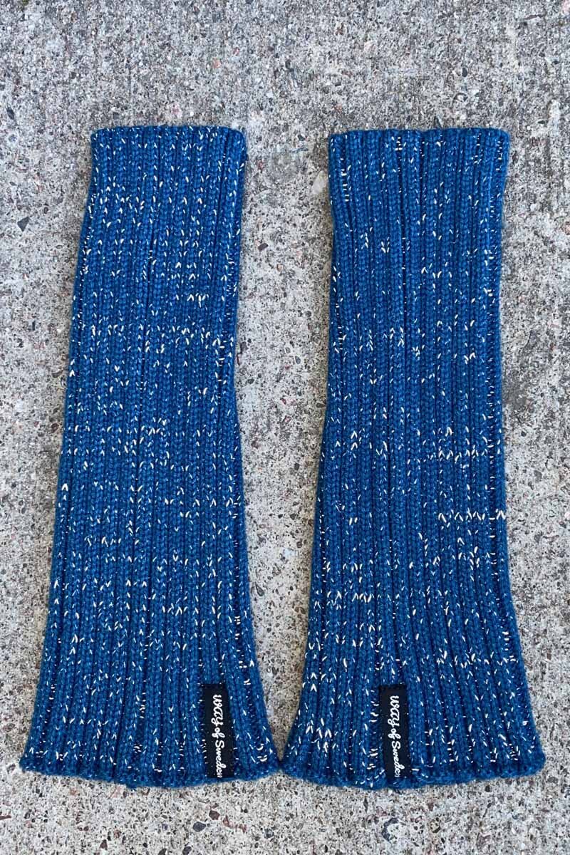 Aurora Leg Warmers Reflective Petroleum WAY OF SWEDEN