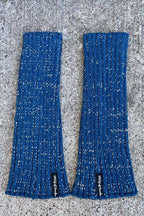 Aurora Leg Warmers Reflective Petroleum WAY OF SWEDEN