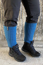 Aurora Leg Warmers Reflective Petroleum WAY OF SWEDEN