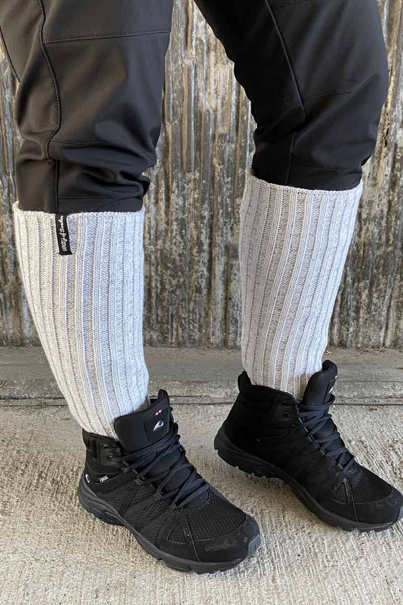 Aurora Leg Warmers Reflective White WAY OF SWEDEN
