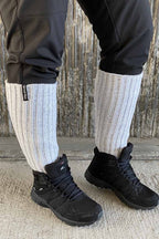 Aurora Leg Warmers Reflective White WAY OF SWEDEN