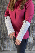 Aurora Leg Warmers Reflective White WAY OF SWEDEN