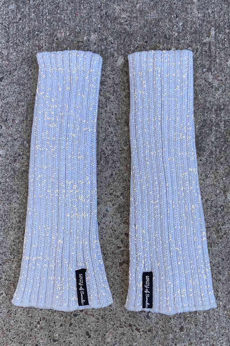 Aurora Leg Warmers Reflective White WAY OF SWEDEN