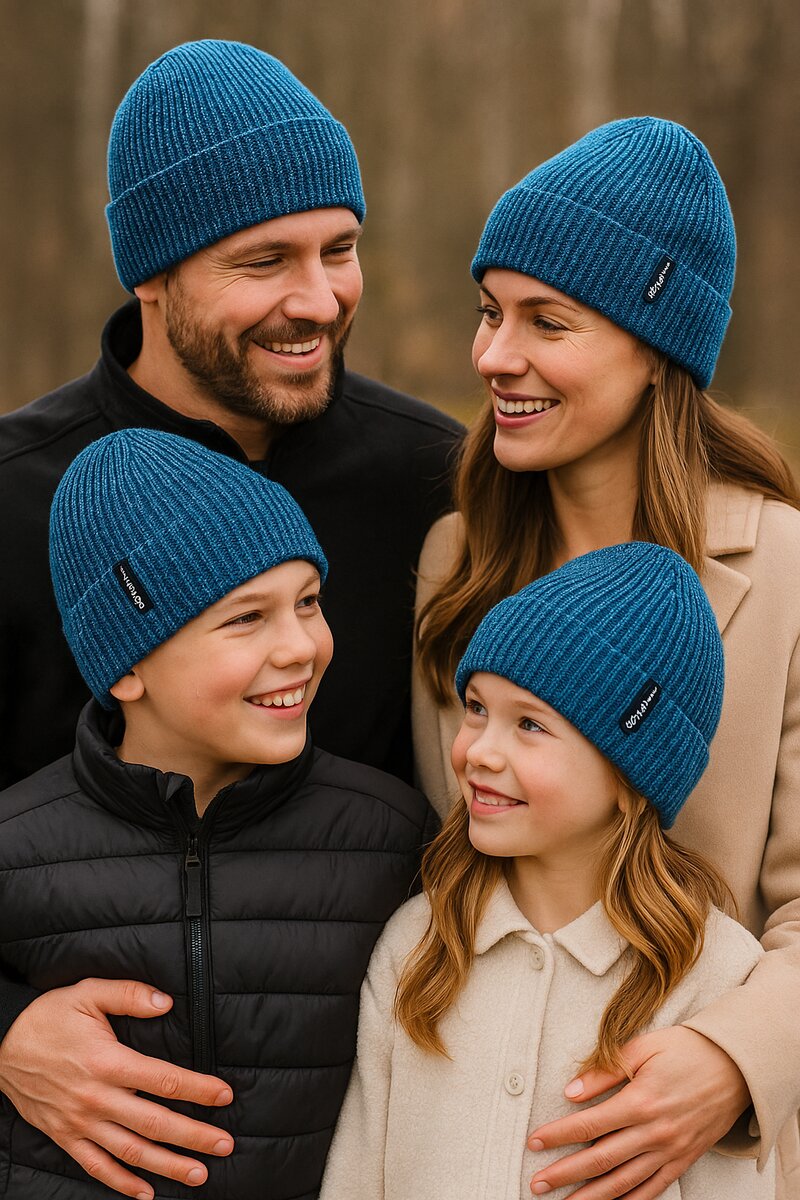 Way of Sweden Aurora Reflective Beanie Petroleum - Way of Sweden