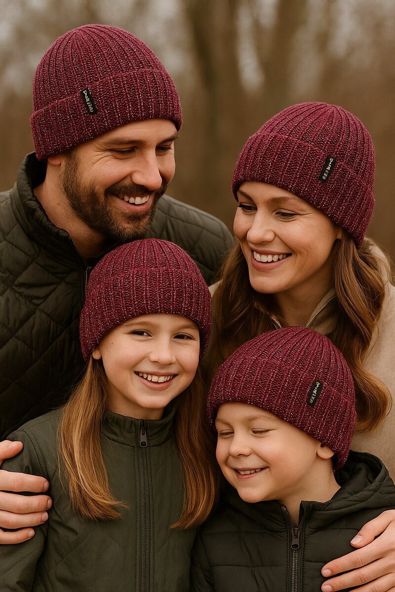 Way of Sweden Aurora Reflective Beanie Raspberry - Way of Sweden