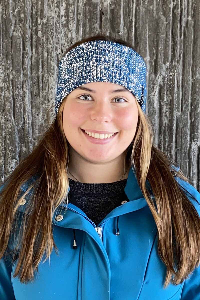 Aurora Reflex Headband Petroleum WAY OF SWEDEN