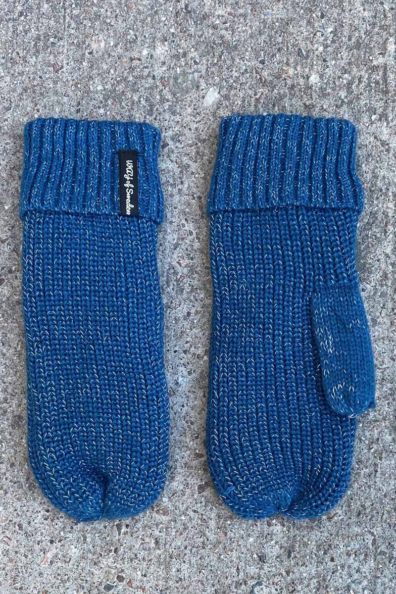 Way of Sweden Aurora Reflective Mittens Petroleum - Way of Sweden
