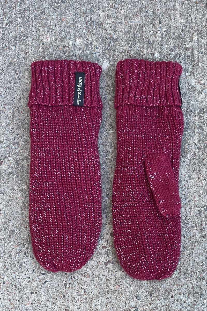 Way of Sweden Aurora Reflective Mittens Raspberry - Way of Sweden