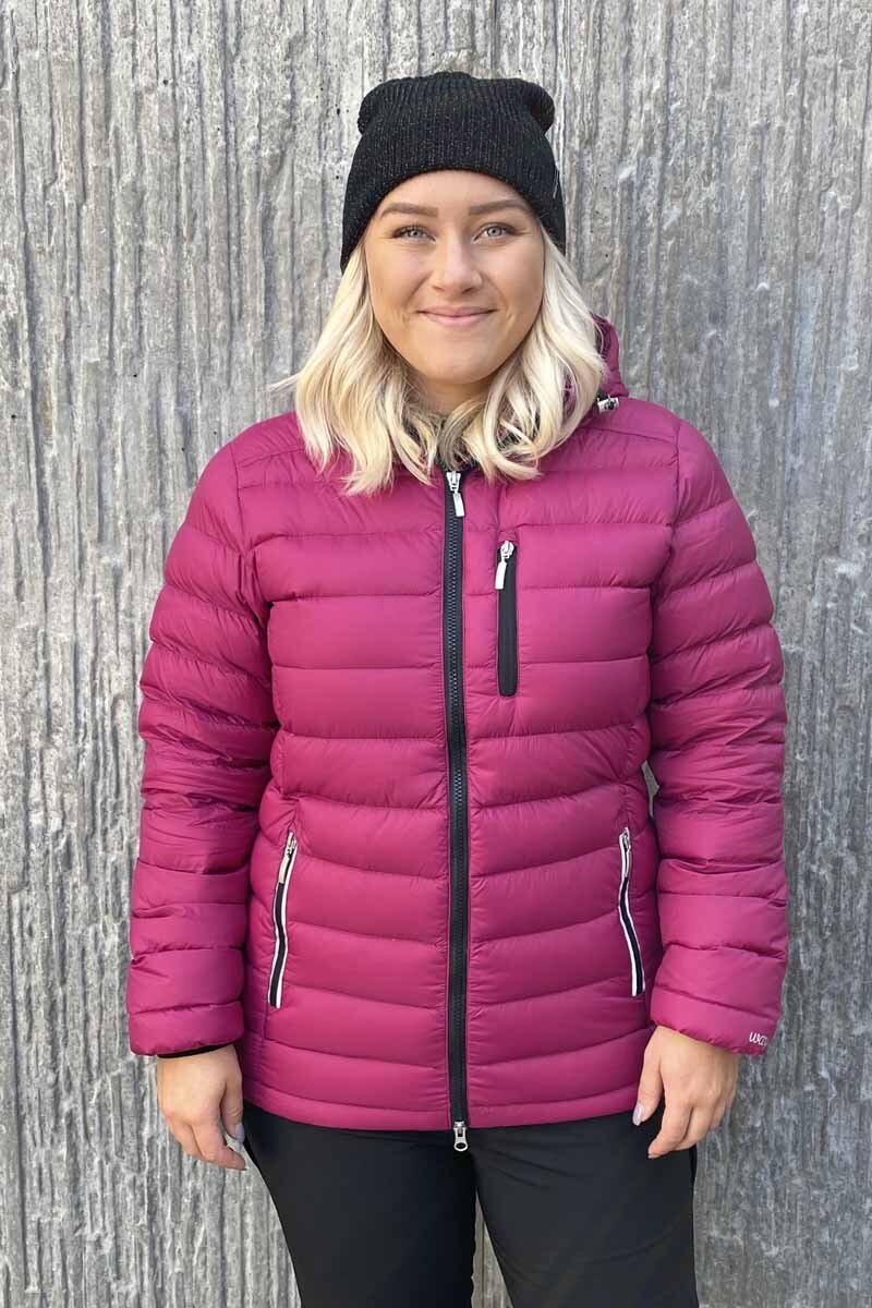 Bianca Lättviktsjacka Dam Hallonröd - Way of Sweden