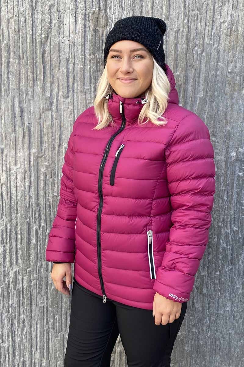 Bianca Lättviktsjacka Dam Hallonröd - Way of Sweden