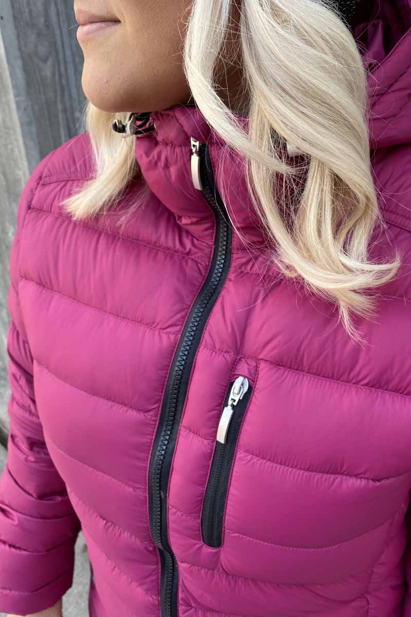 Bianca Lättviktsjacka Dam Hallonröd - Way of Sweden