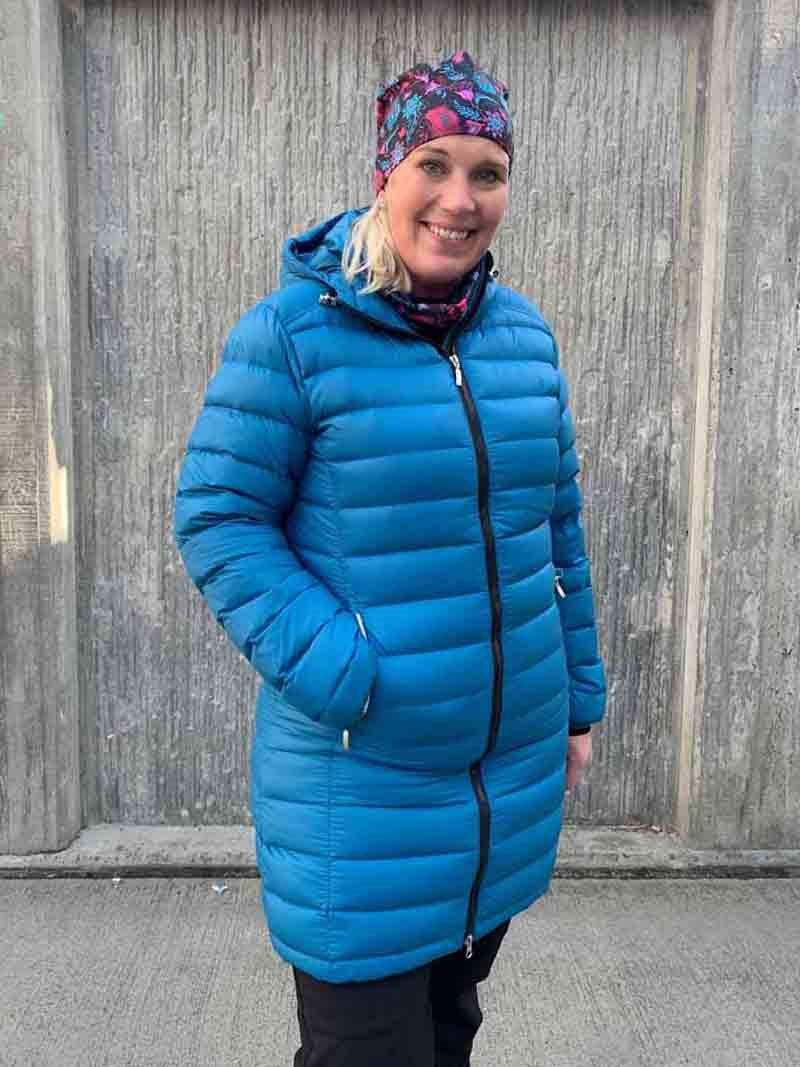 Effective Lightweight Parka Women Petroleum - Way of Sweden