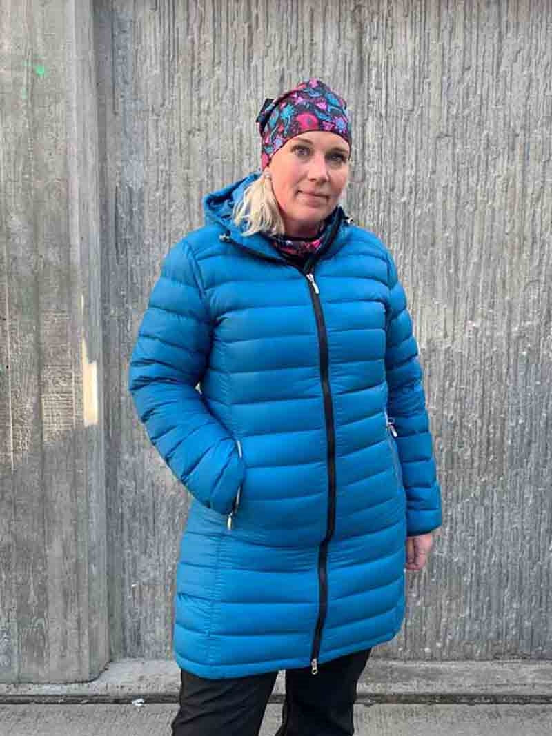 Effective Lightweight Parka Women Petroleum - Way of Sweden