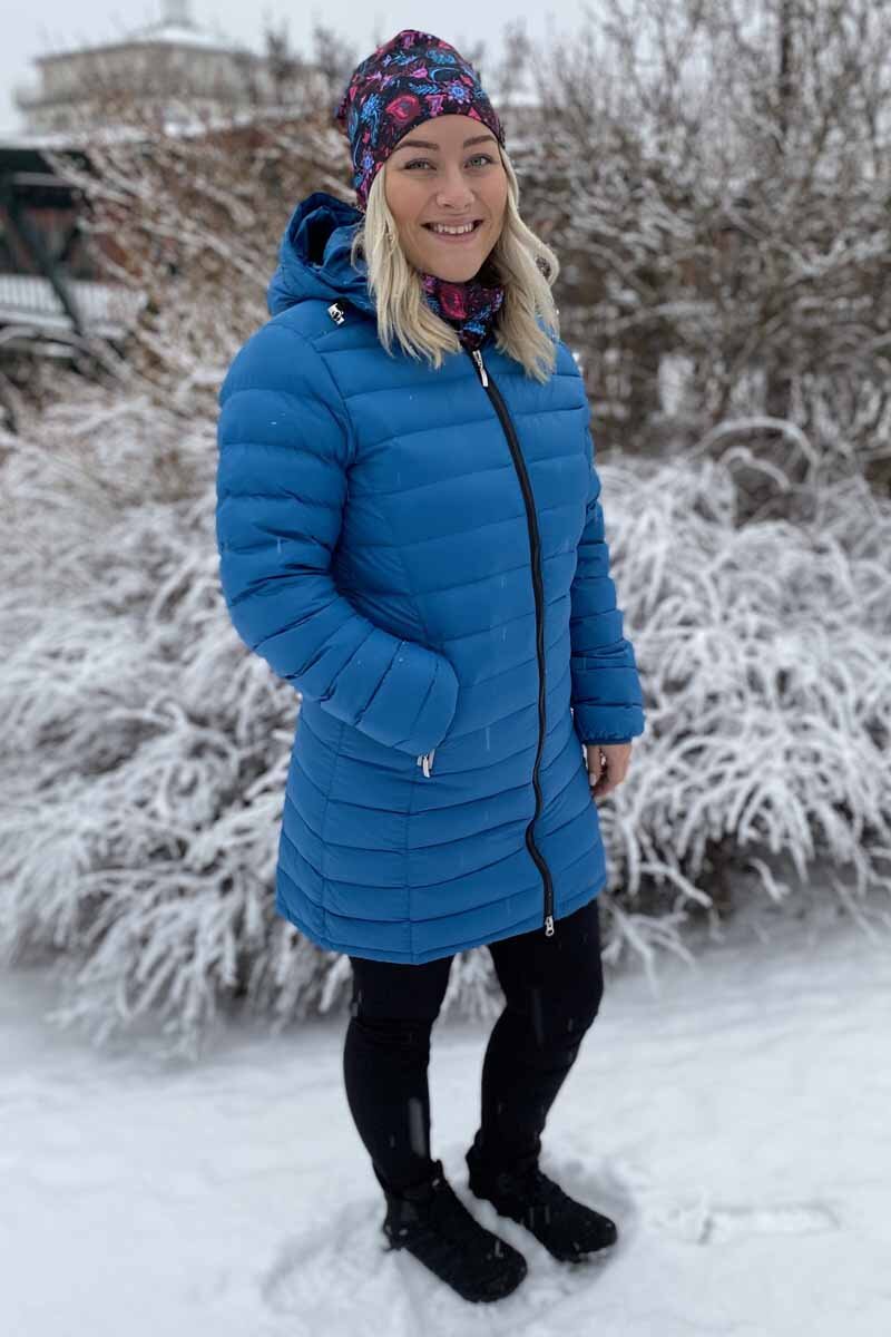 Effective Lightweight Parka Women Petroleum - Way of Sweden