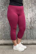 Way of Sweden Emma Capri Leggings Women Raspberry - Way of Sweden