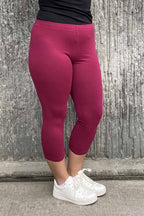 Way of Sweden Emma Capri Leggings Women Raspberry - Way of Sweden