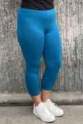 Way of Sweden Emma Capri Leggings Women Petroleum - Way of Sweden