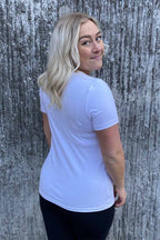 Emma Short Sleeve T-Shirt Women White - Way of Sweden