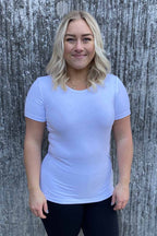 Emma Short Sleeve T-Shirt Women White - Way of Sweden