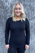 Emma Long-sleeved T-shirt Women Black - Way of Sweden