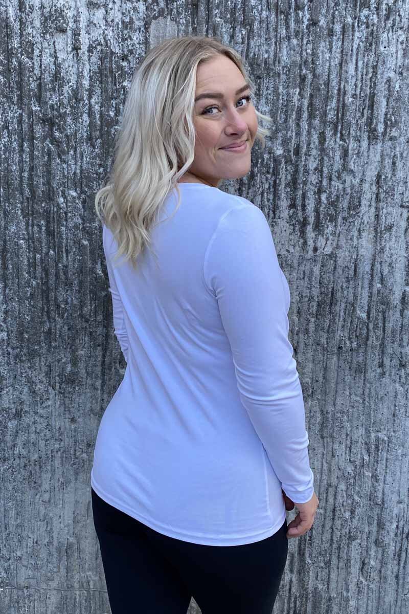 Emma Long-sleeved T-shirt Women White - Way of Sweden