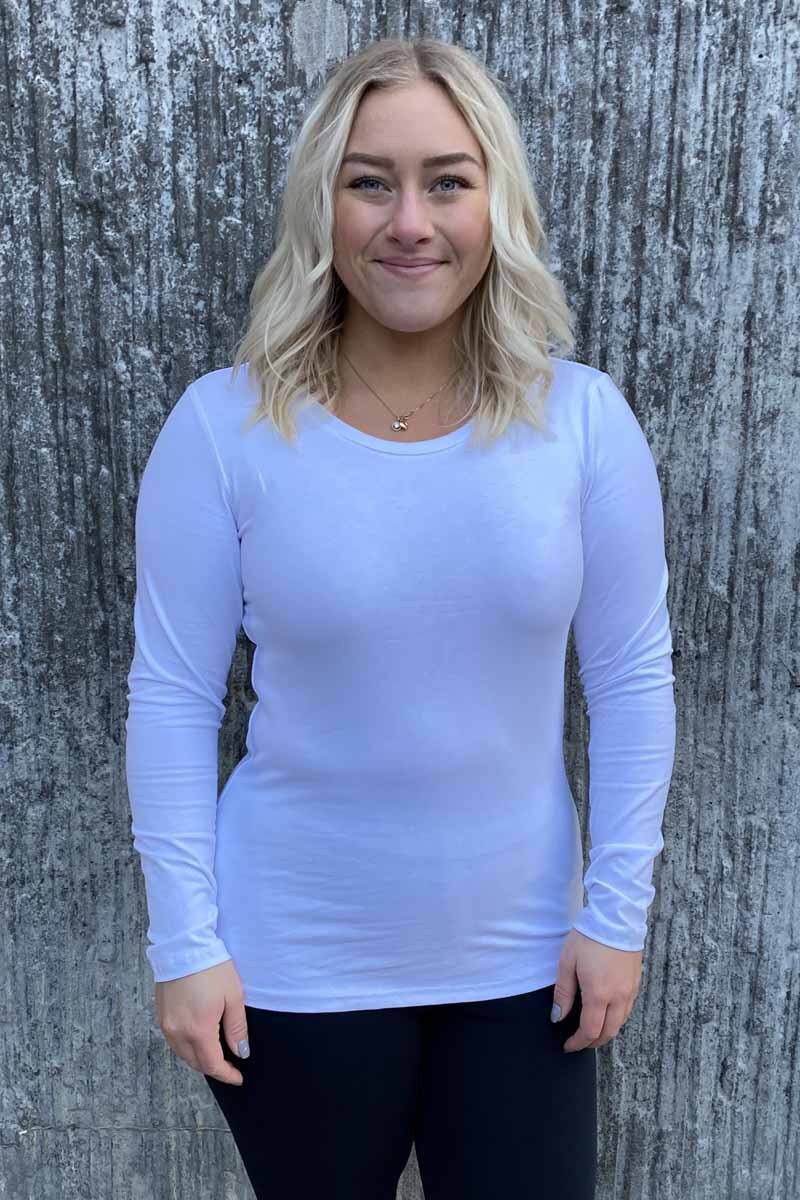 Emma Long-sleeved T-shirt Women White - Way of Sweden