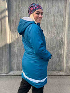 Super Rain Lined Raincoat Women Petroleum - Way of Sweden