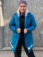 Super Rain Lined Raincoat Women Petroleum - Way of Sweden