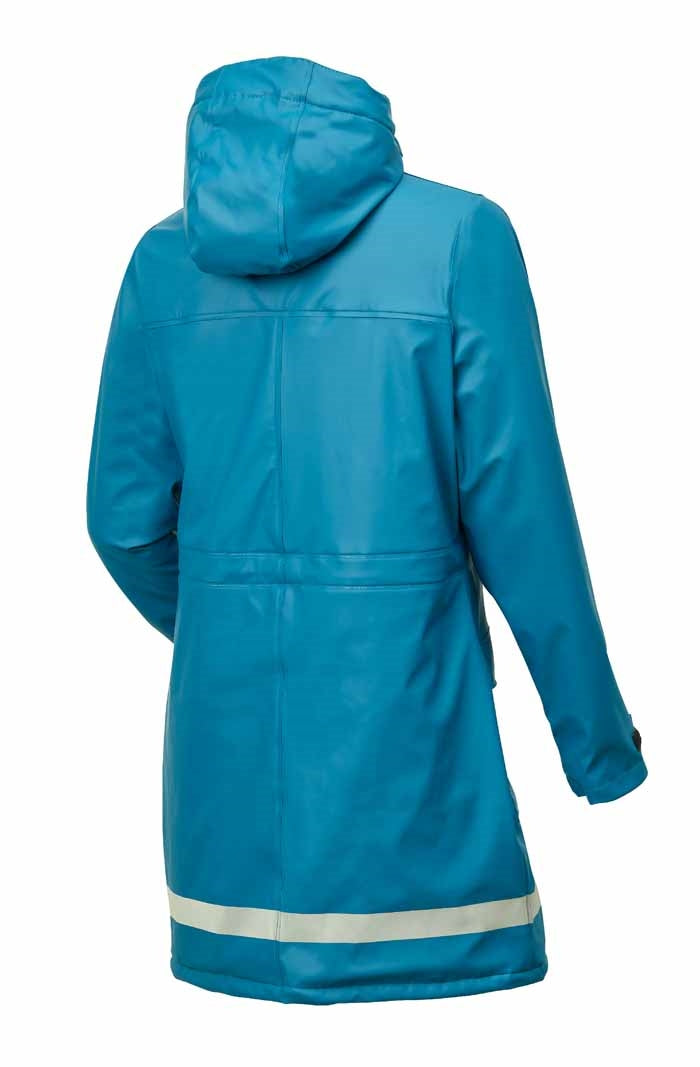 Super Rain Lined Raincoat Women Petroleum - Way of Sweden