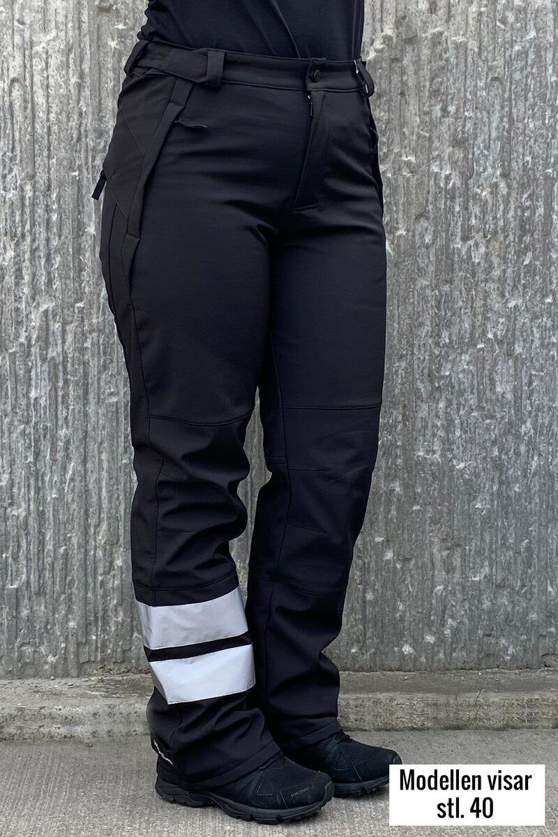 Supreme Softshellbyxa Dam Svart REFLEX - Way of Sweden