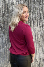 Susanne 3/4 sleeve Women Raspberry - Way of Sweden