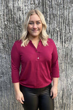 Susanne 3/4 sleeve Women Raspberry - Way of Sweden