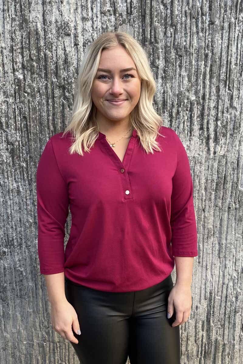 Susanne 3/4 sleeve Women Raspberry - Way of Sweden