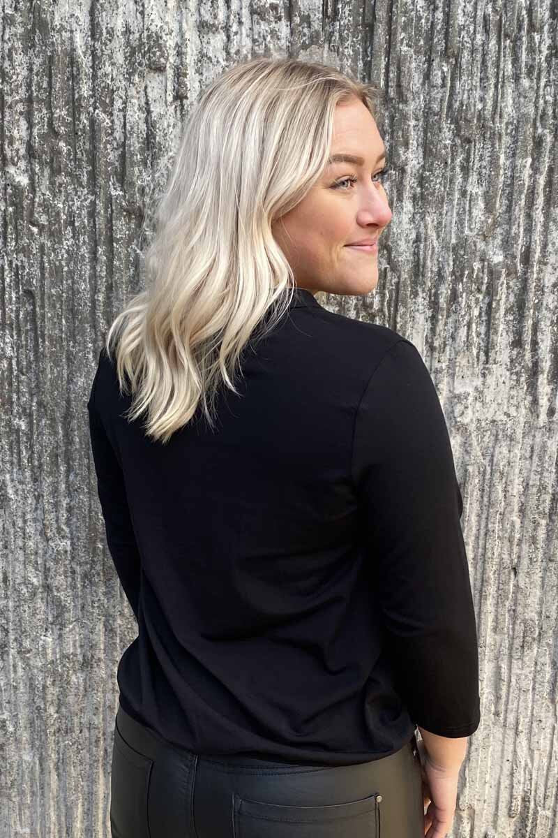 Susanne 3/4 Sleeve Women Black - Way of Sweden