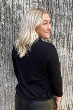 Susanne 3/4 Sleeve Women Black - Way of Sweden