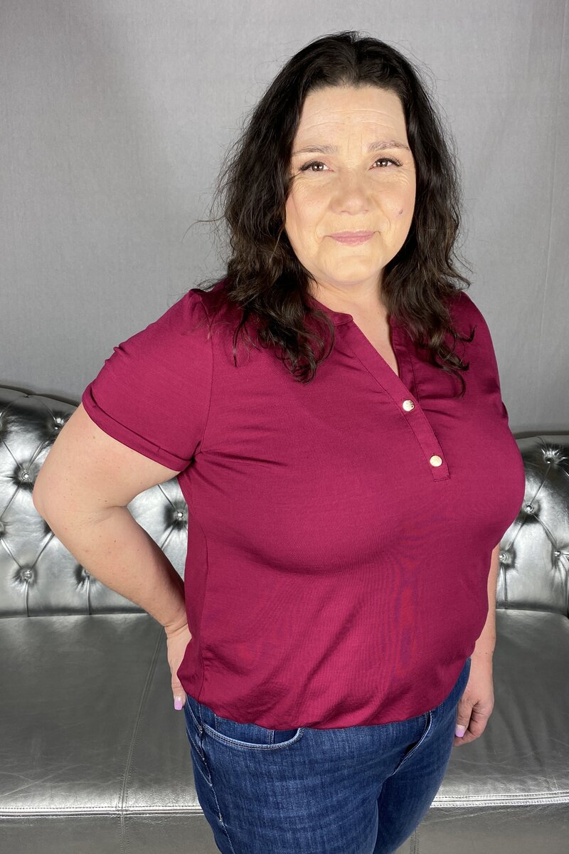 Susanne Short Sleeve Women's Raspberry - Way of Sweden