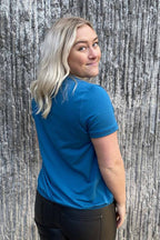 Susanne Short Sleeve Women Petrol - Way of Sweden