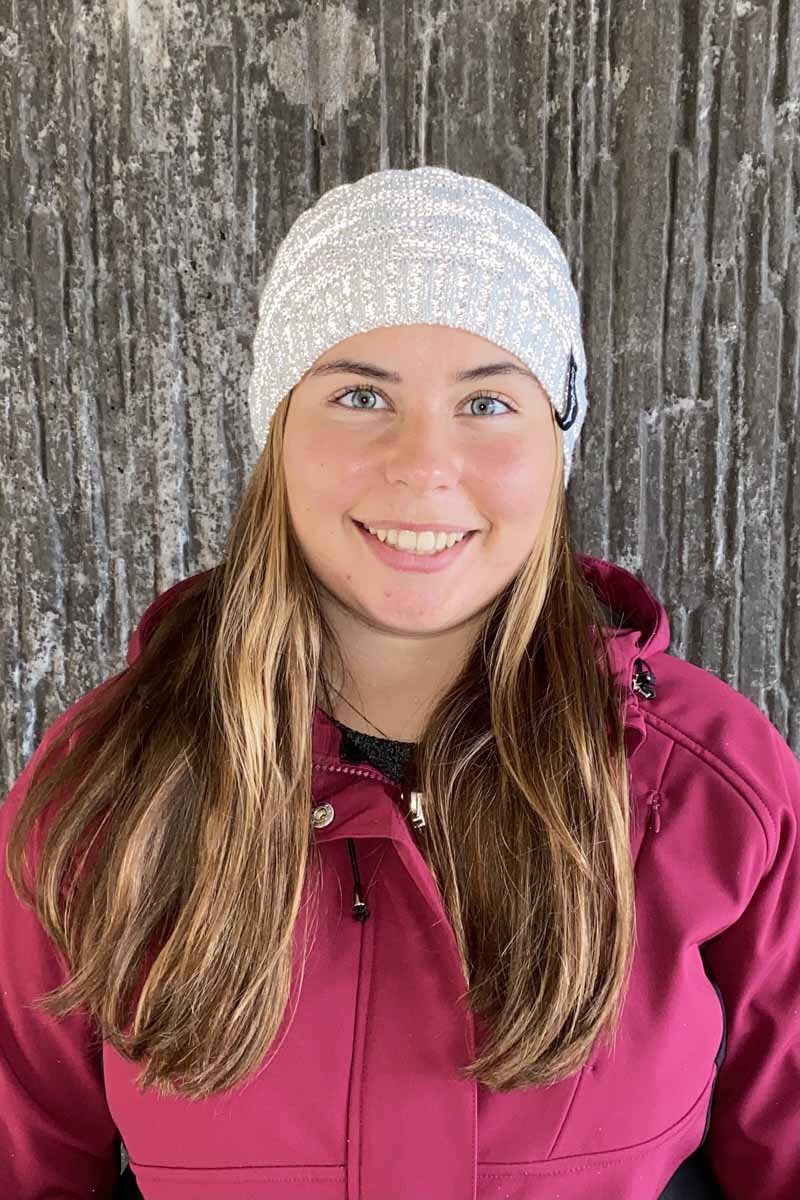 Tindra Reflective Beanie White WAY OF SWEDEN