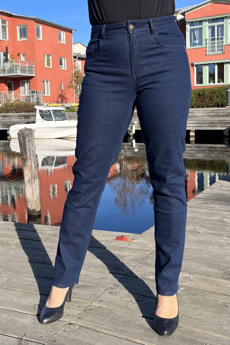 Welma Jeans Dam Dark Denim Way of Sweden
